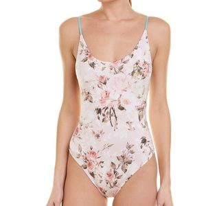 NWT Chaser Cupcake Floral One Piece Lace Up